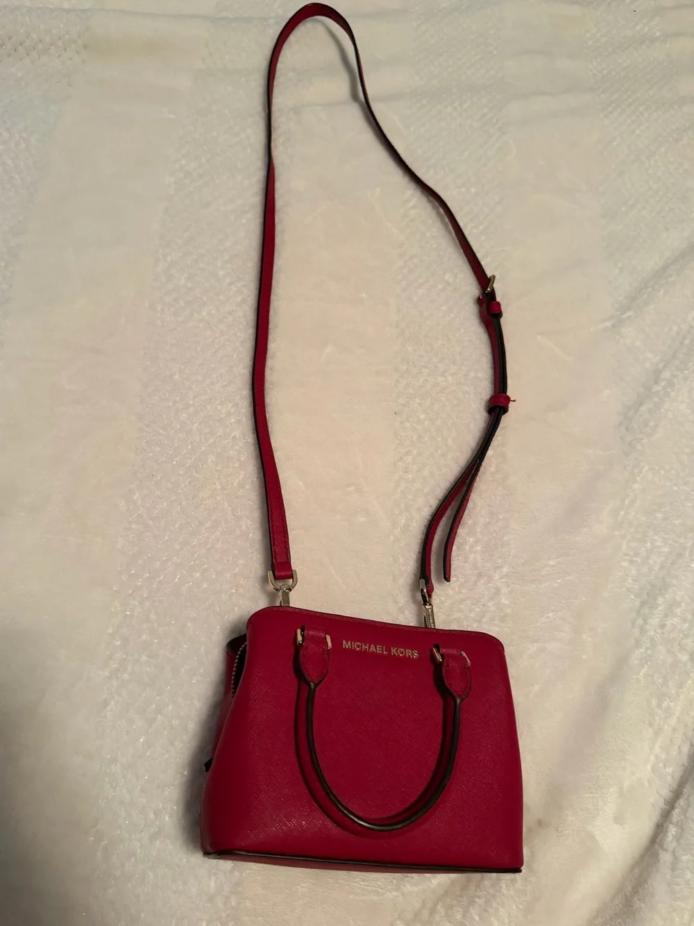 Michael Kors Hot Pink Crossbody Satchel